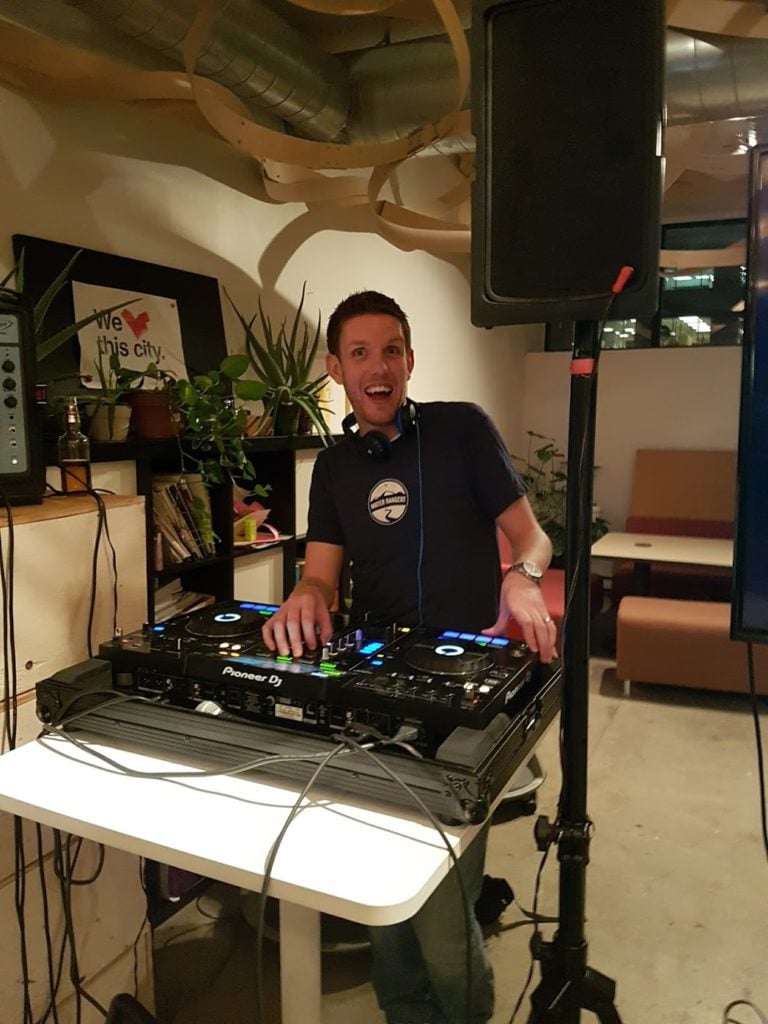 DJ OllieK spins water-themed tunes