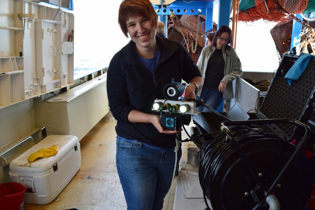 Our British Columbia Water Quality Coordinator, Roxanne, with water testing equipment